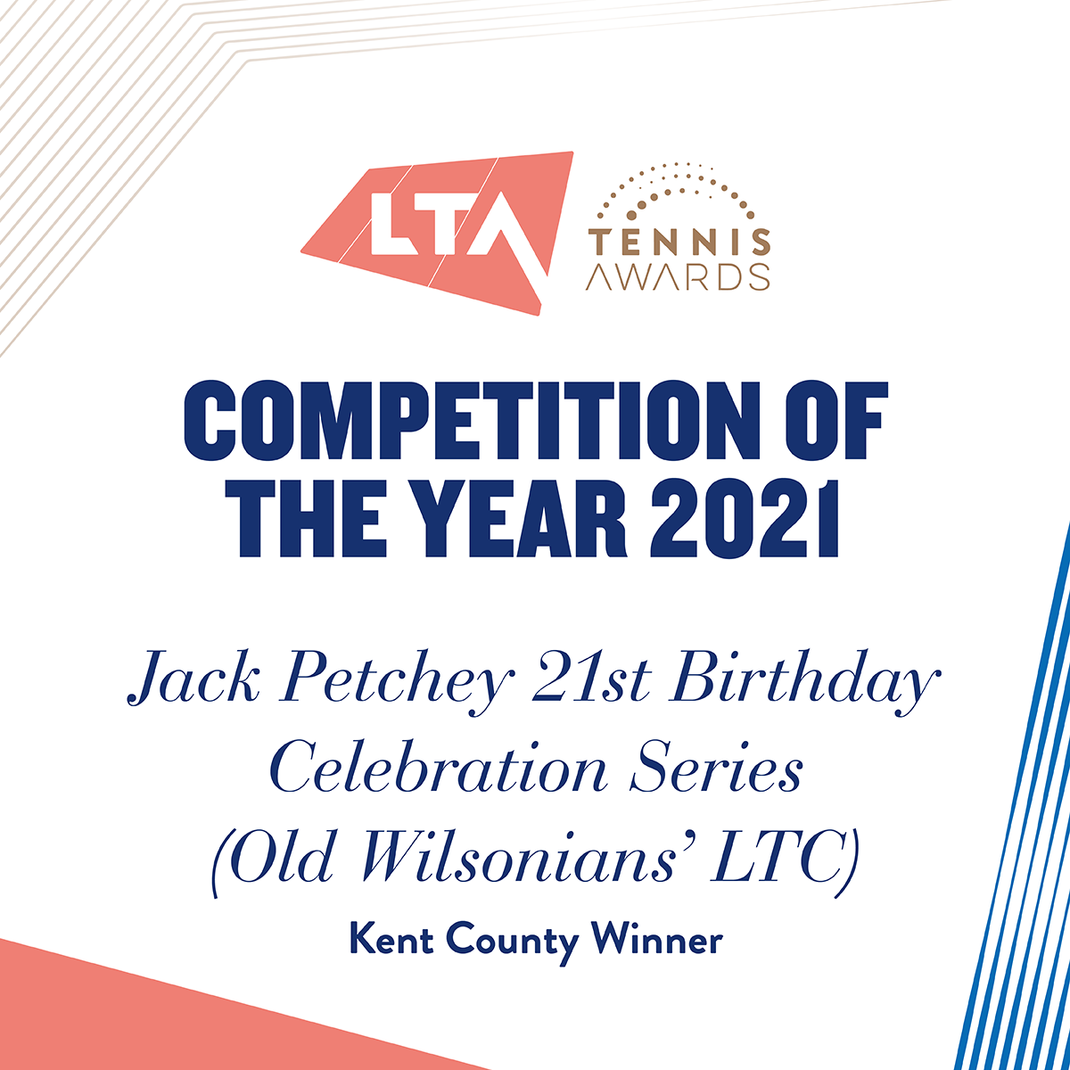 Kent County LTA Awards Winner